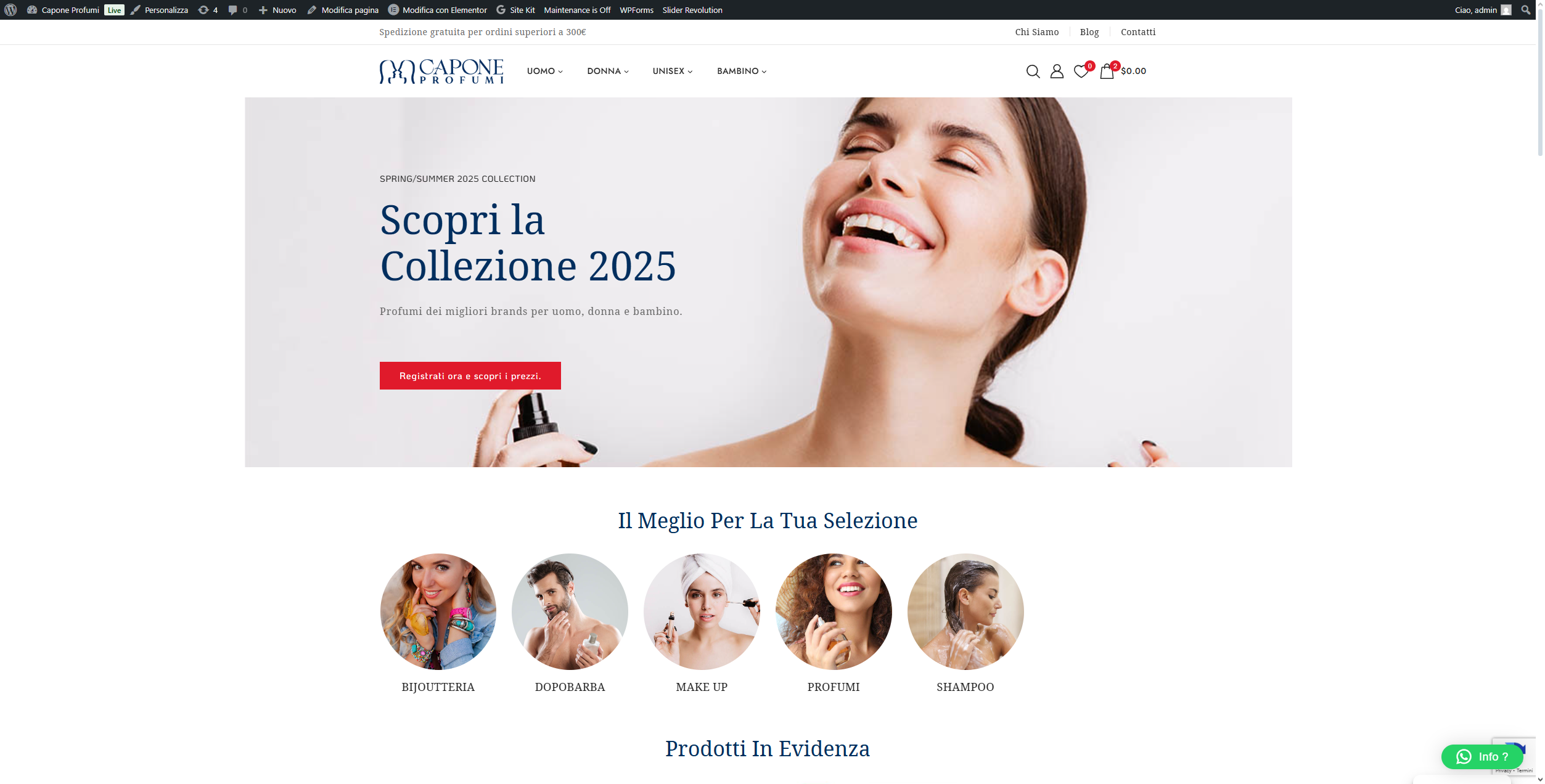 creazione ecommerce b2b ingrosso profumi