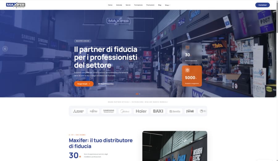 sito in wordpress napoli per mavifer srl